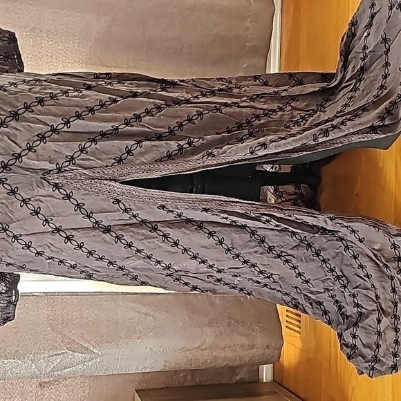 NEW Free People Vintage Black Long Dress - Large - Never Worn - Sexy Open Back - - Picture 4 of 13